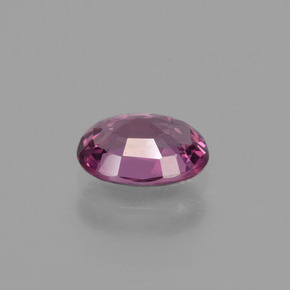 1.08캐럿 천연 라즈베리 레드 로돌라이트 가넷, 타원형 컷, 7.3×5.4 mm, VVS-VS