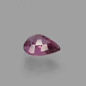 0.93캐럿 천연 라즈베리 레드 로돌라이트 가넷, 배 모양, 6.8×5.2 mm, VS