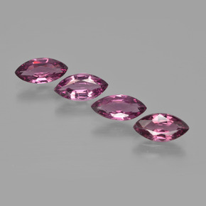 3.77캐럿 천연 포도 로돌라이트 가넷 보석, 마퀴즈, 8.9×4.4 mm, VS
