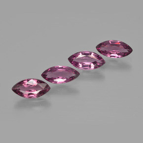 3.77캐럿 천연 포도 로돌라이트 가넷 보석, 마퀴즈, 8.9×4.4 mm, VS