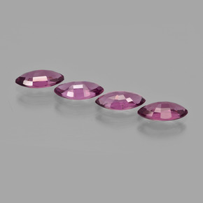 3.77캐럿 천연 포도 로돌라이트 가넷 보석, 마퀴즈, 8.9×4.4 mm, VS