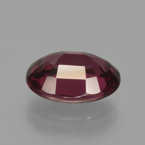 2.01캐럿 천연 라즈베리 레드 로돌라이트 가넷, 타원형 컷, 8.8×6.7 mm, VVS-VS