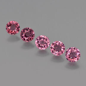 캐럿 천연 라즈베리 레드 로돌라이트 가넷 보석, 라운드 컷, VS