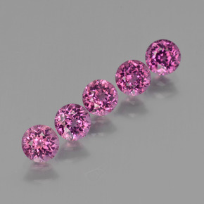 캐럿 천연 라즈베리 레드 로돌라이트 가넷 보석, 라운드 컷, VS