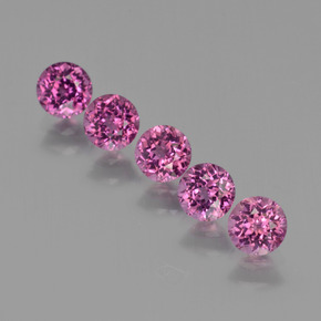 캐럿 천연 라즈베리 레드 로돌라이트 가넷 보석, 라운드 컷, VS