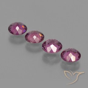 2.25캐럿 천연 마젠타-핑크 로돌라이트 가넷 보석, 라운드 컷, 5.17 mm, VVS-VS