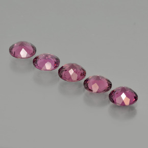 2.69캐럿 천연 다크 레드 로돌라이트 가넷 보석, 라운드 컷, 5.06 mm, VVS-VS