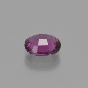 1.05캐럿 천연 라즈베리 레드 로돌라이트 가넷, 타원형 컷, 6.7×5.7 mm, VS