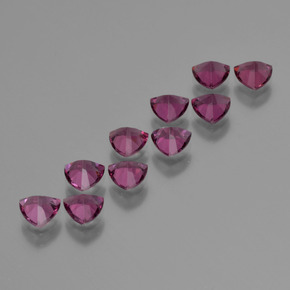 5.49캐럿 천연 라베리 레드 로돌라이트 가넷 보석, 트릴리언, 5.2×5.1 mm, VS