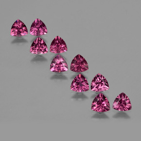 캐럿 천연 분홍빛이 도는 장미 로돌라이트 가넷 보석, 일조, VS