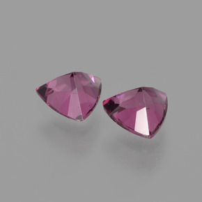 캐럿 천연 핑크빛 로즈 로돌라이트 가넷 보석, 트릴리언, 5.1×5.1 mm, VS