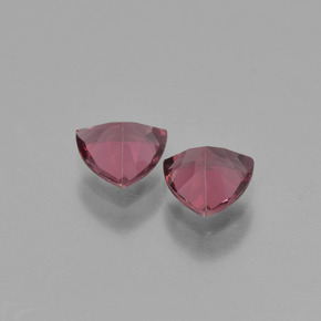 캐럿 천연 핑크빛 로즈 로돌라이트 가넷 보석, 트릴리언, 5×4.9 mm, VS