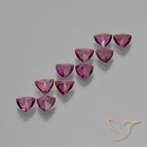 3.80캐럿 천연 마젠타-핑크 로돌라이트 가넷 보석, 트릴리언, 5.1×5 mm, VS