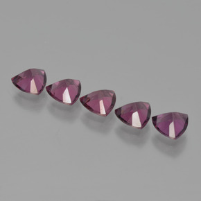 캐럿 천연 핑크빛 로즈 로돌라이트 가넷 보석, 트릴리언, 5.1×5 mm, VS