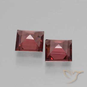 1.45캐럿 천연 메를로 레드 로돌라이트 가넷 보석, 정사각형, VVS-VS