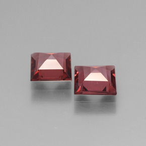 캐럿 천연 핑크빛 로즈 로돌라이트 가넷 보석, 스퀘어, 5×5 mm, VS