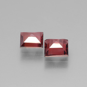 캐럿 천연 핑크빛 로즈 로돌라이트 가넷 보석, 스퀘어, 4.8×4.8 mm, VS