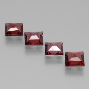 캐럿 천연 핑크빛 로즈 로돌라이트 가넷 보석, 스퀘어, 5×4.9 mm, VS