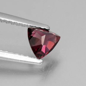 0.66캐럿 천연 핑크빛 로즈 로돌라이트 가넷, 트릴리언, 5.4×5.3 mm, VS