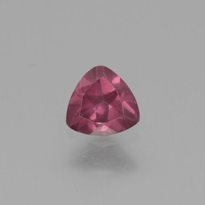 0.42캐럿 천연 핑크빛 로즈 로돌라이트 가넷, 트릴리언, 4.8×4.8 mm, VS