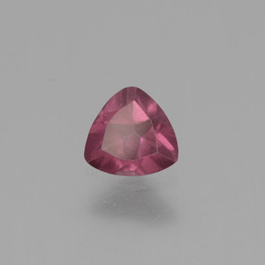 0.42캐럿 천연 핑크빛 로즈 로돌라이트 가넷, 트릴리언, 4.8×4.8 mm, VS
