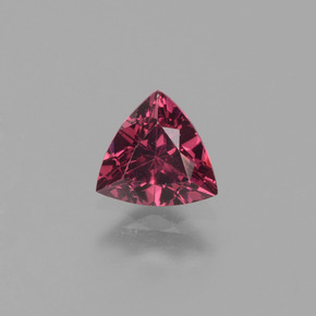0.56캐럿 천연 핑크빛 로즈 로돌라이트 가넷, 트릴리언, 5.2×5 mm, VS