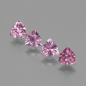 1.94캐럿 천연 핑크빛 로즈 로돌라이트 가넷 보석, 트릴리언, 5.2×5 mm, VS