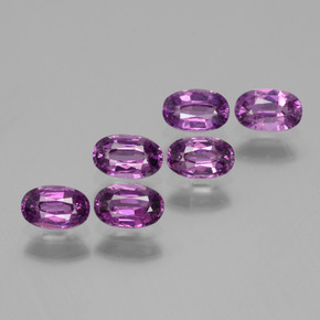 2.53캐럿 천연 핑크빛 로즈 로돌라이트 가넷 보석, 타원형 컷, 5.4×3.4 mm, VS