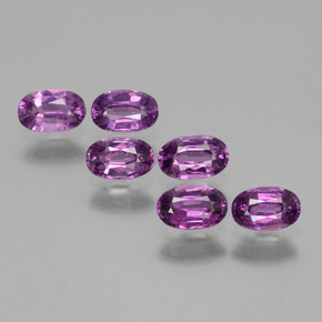 2.53캐럿 천연 핑크빛 로즈 로돌라이트 가넷 보석, 타원형 컷, 5.4×3.4 mm, VS