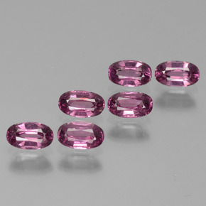 2.03캐럿 천연 핑크빛 로즈 로돌라이트 가넷 보석, 타원형 컷, 5.1×3.1 mm, VS