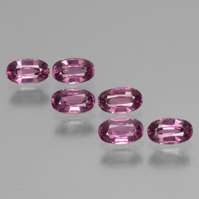 2.03캐럿 천연 핑크빛 로즈 로돌라이트 가넷 보석, 타원형 컷, 5.1×3.1 mm, VS