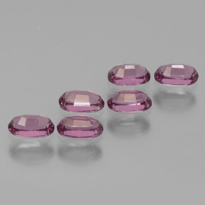 2.03캐럿 천연 핑크빛 로즈 로돌라이트 가넷 보석, 타원형 컷, 5.1×3.1 mm, VS