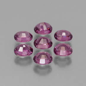 3.56캐럿 천연 붉은빛 퍼플 로돌라이트 가넷 보석, 타원형 컷, 5.1×4 mm, VS