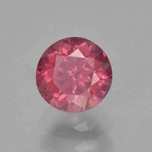 0.90캐럿 천연 핑크빛 로즈 로돌라이트 가넷, 라운드 컷, 5.48 mm, VS