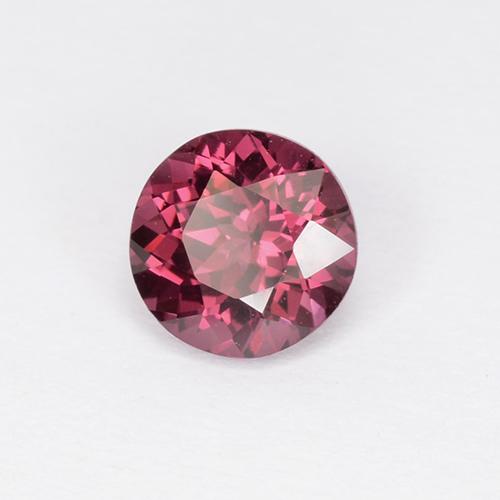 0.86캐럿 천연 퍼플 로즈 로돌라이트 가넷, 라운드 컷, 5.54 mm, VVS-VS
