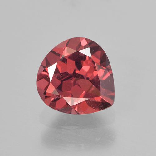 0.90캐럿 천연 스칼렛 레드 로돌라이트 가넷, 배 모양, 6.1×5.8 mm, VS
