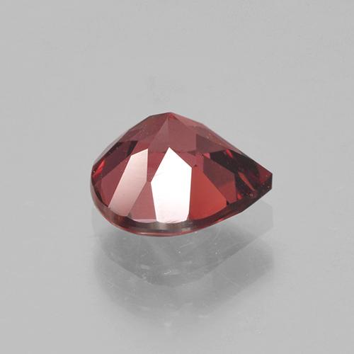 0.90캐럿 천연 스칼렛 레드 로돌라이트 가넷, 배 모양, 6.1×5.8 mm, VS