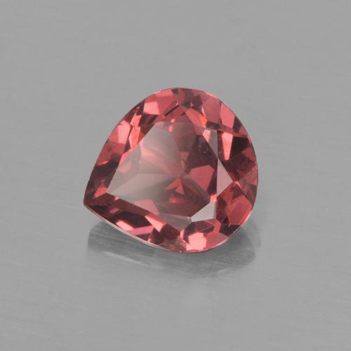 0.75캐럿 천연 다크 레드 로돌라이트 가넷, 배 모양, 6×5.5 mm, VS