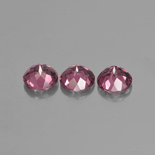 2.62캐럿 천연 핑크빛 로즈 로돌라이트 가넷 보석, 라운드 컷, 5.60 mm, VS