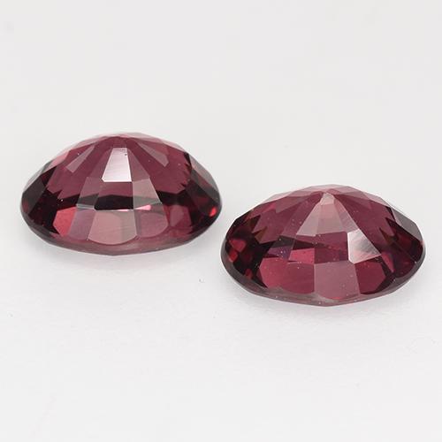 2.33캐럿 천연 퍼플-레드 로돌라이트 가넷 보석, 타원형 컷, 7.1×5.2 mm, VS