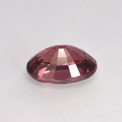 1.08캐럿 천연 다크 레드 로돌라이트 가넷, 타원형 컷, 7×5.1 mm, VS