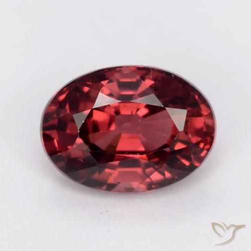 1.15ct 자연스러운 다크 레드 로돌라이트 가넷, 타원형, VS
