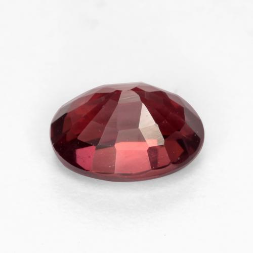1.10캐럿 천연 딥 블러드 레드 로돌라이트 가넷, 타원형 컷, 6.6×5 mm, VS