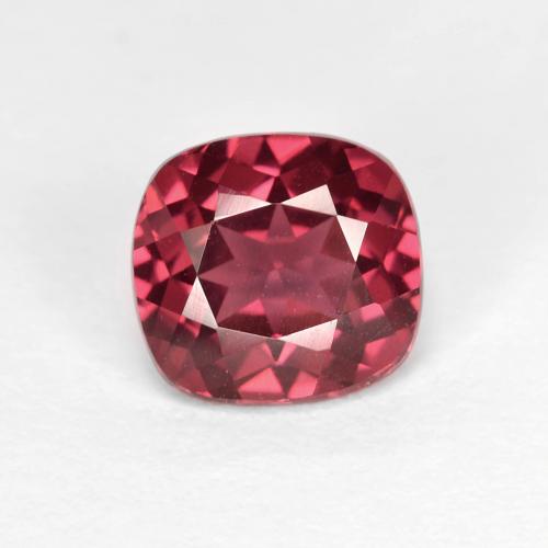 1.85캐럿 천연 베리 퍼플 로돌라이트 가넷, 쿠션 컷, 7.2×6.7 mm, VVS