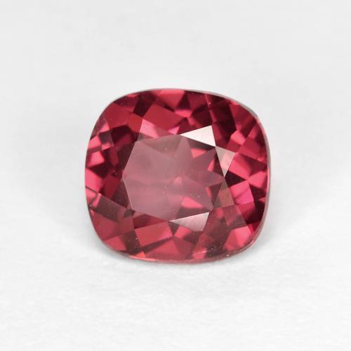 1.85캐럿 천연 베리 퍼플 로돌라이트 가넷, 쿠션 컷, 7.2×6.7 mm, VVS