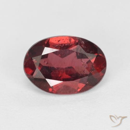 1.02ct 자연스러운 스칼렛 레드 로돌라이트 가넷, 타원형, VS-SI