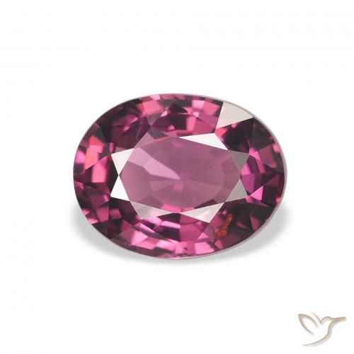 2.03ct 자연스러운 미디엄 퍼플 로돌라이트 가넷, 타원형, VVS-VS