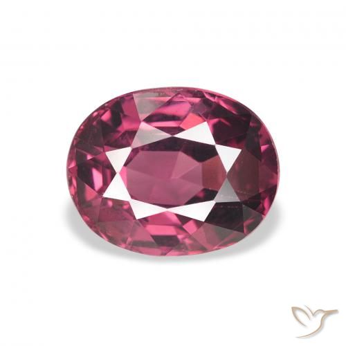 2.65ct 자연스러운 핑크 베리 퍼플 로돌라이트 가넷, 타원형, VVS-VS