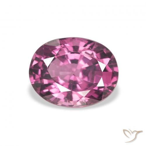 2.36ct 자연스러운 적자색 로돌라이트 가넷, 타원형, VVS-VS