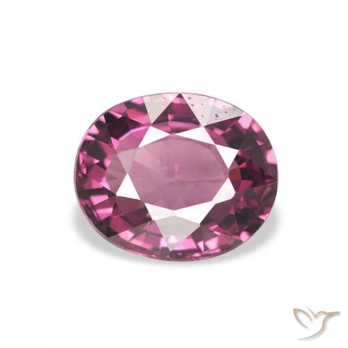2.07ct 자연스러운 라베리 레드 로돌라이트 가넷, 타원형, VVS-VS